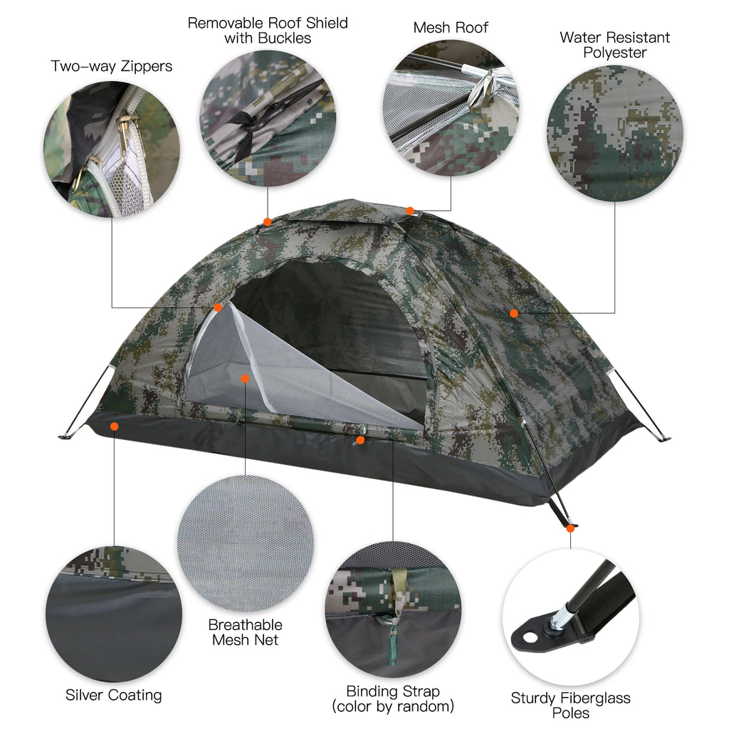 Tente de Camping Camouflage