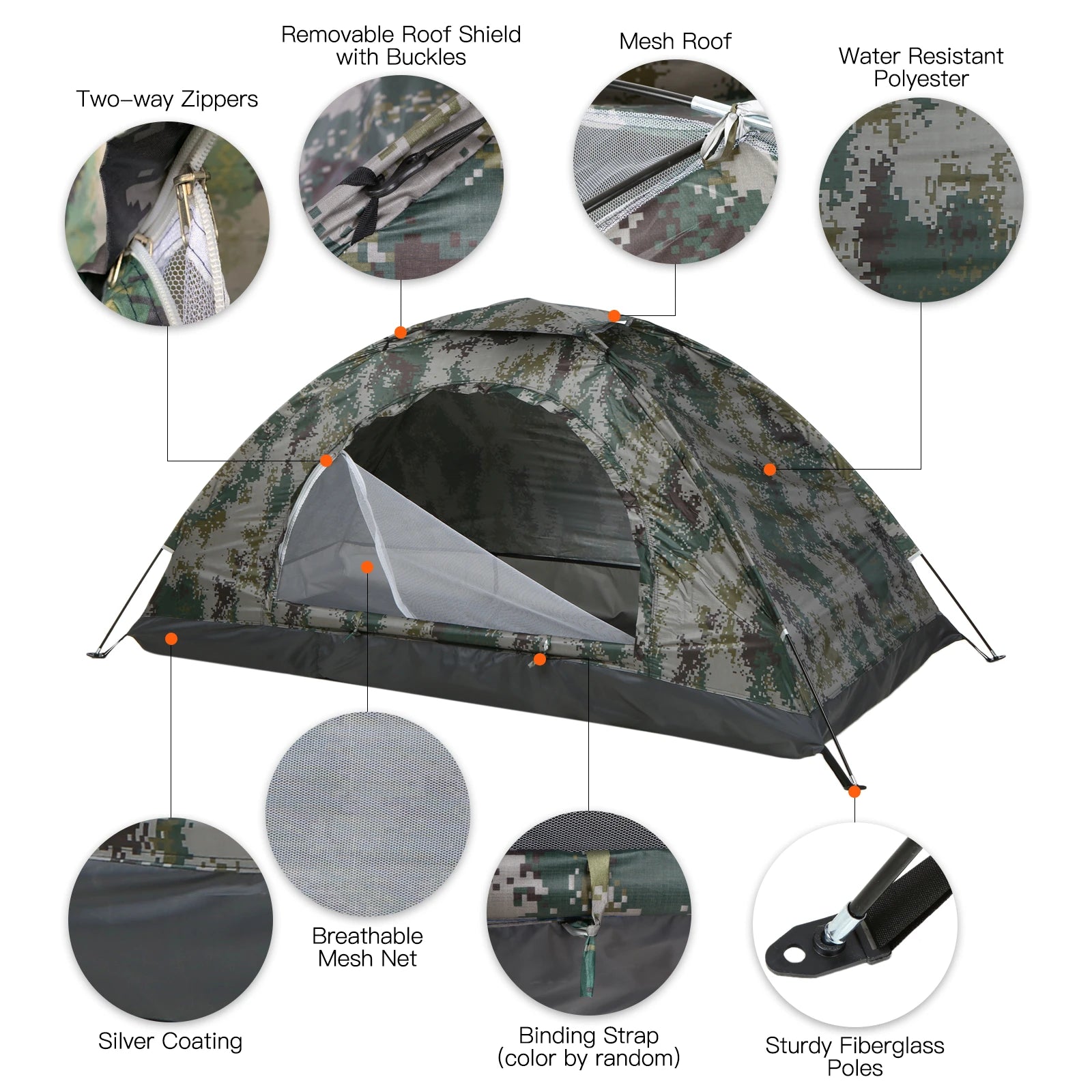 Tente de Camping Camouflage