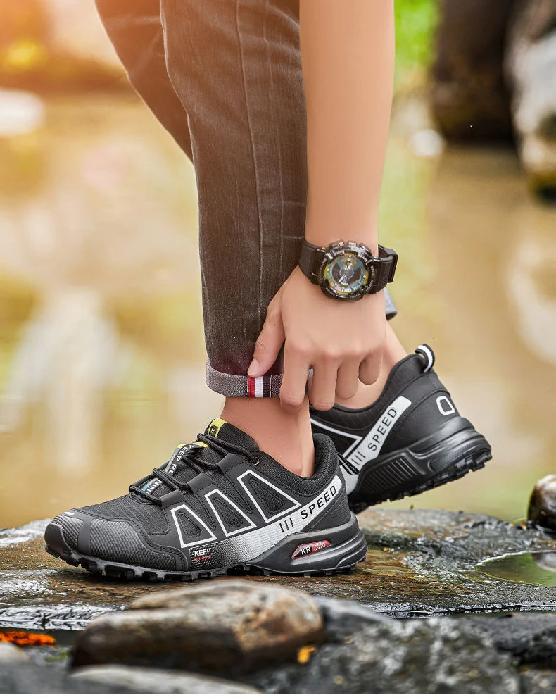 Chaussures de randonnée imperméables – Baskets de trekking en plein air pour hommes