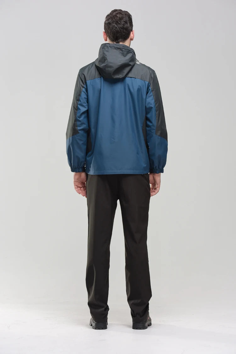 Veste de randonnée imperméable – Coupe-vent d’extérieur pour hommes