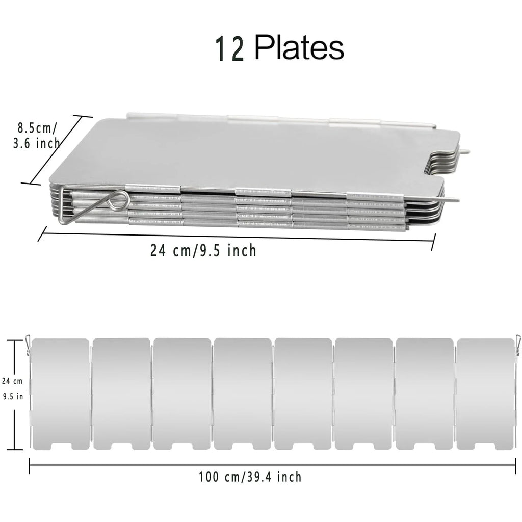 Pare-brise portable de réchaud de camping