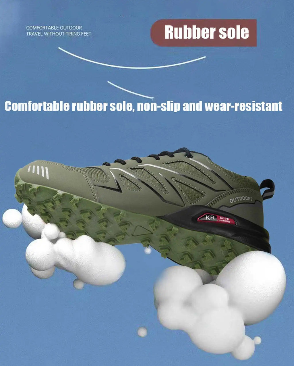 Chaussures de randonnée imperméables – Baskets de trekking en plein air pour hommes