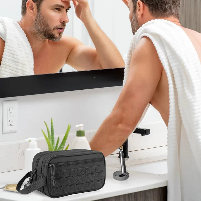 Trousse de toilette tactique – Organisateur de voyage portable pour hommes