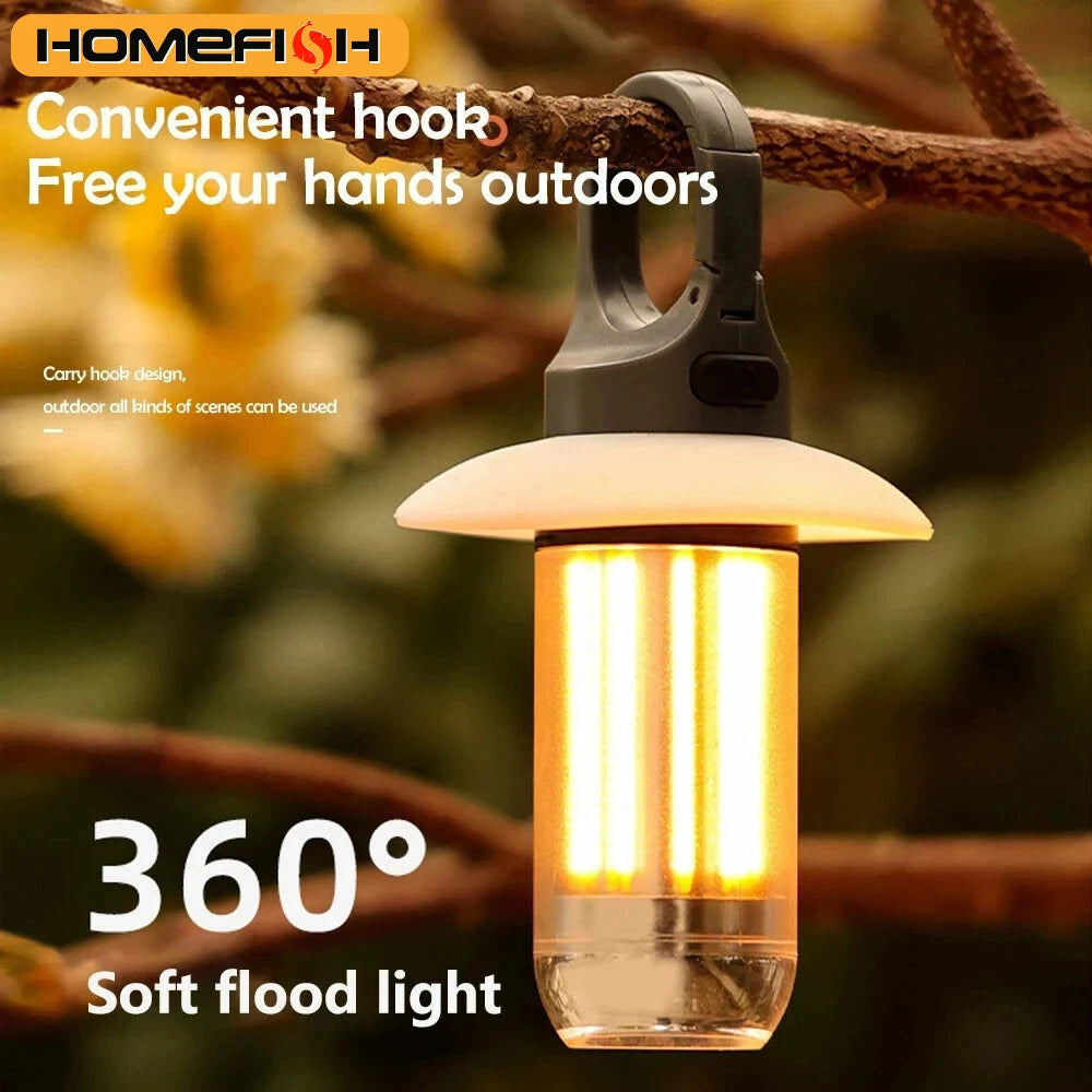 Lampe Torche LED Rechargeable pour Camping et Randonnée - 5 Modes, Super Lumineuse, Portable et Étanche