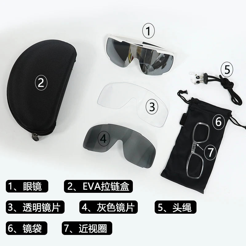 Lunettes de soleil de cyclisme polarisées – Lunettes de sport de plein air coupe-vent