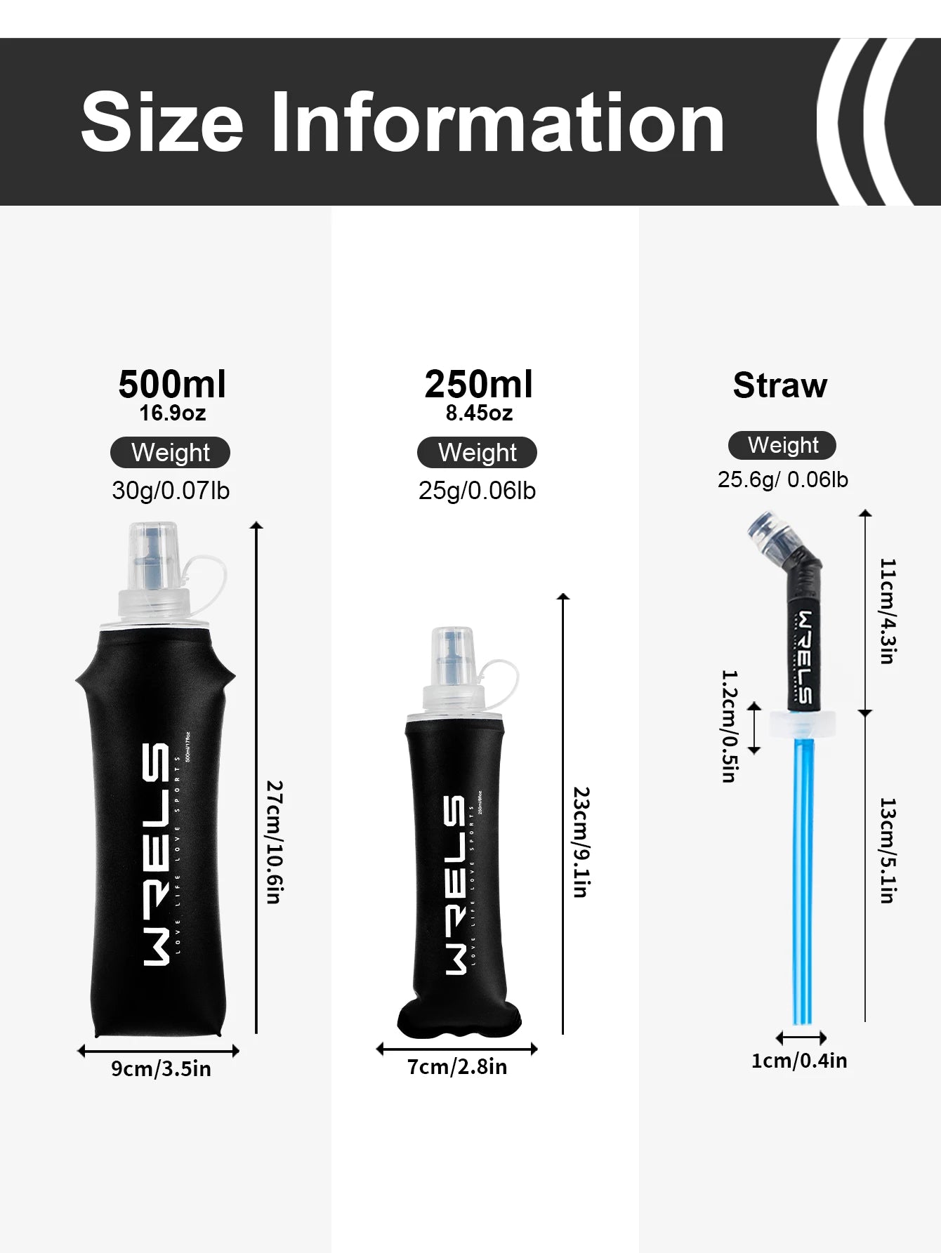 Bouteille d’eau souple pliante – Hydratation extérieure sans BPA
