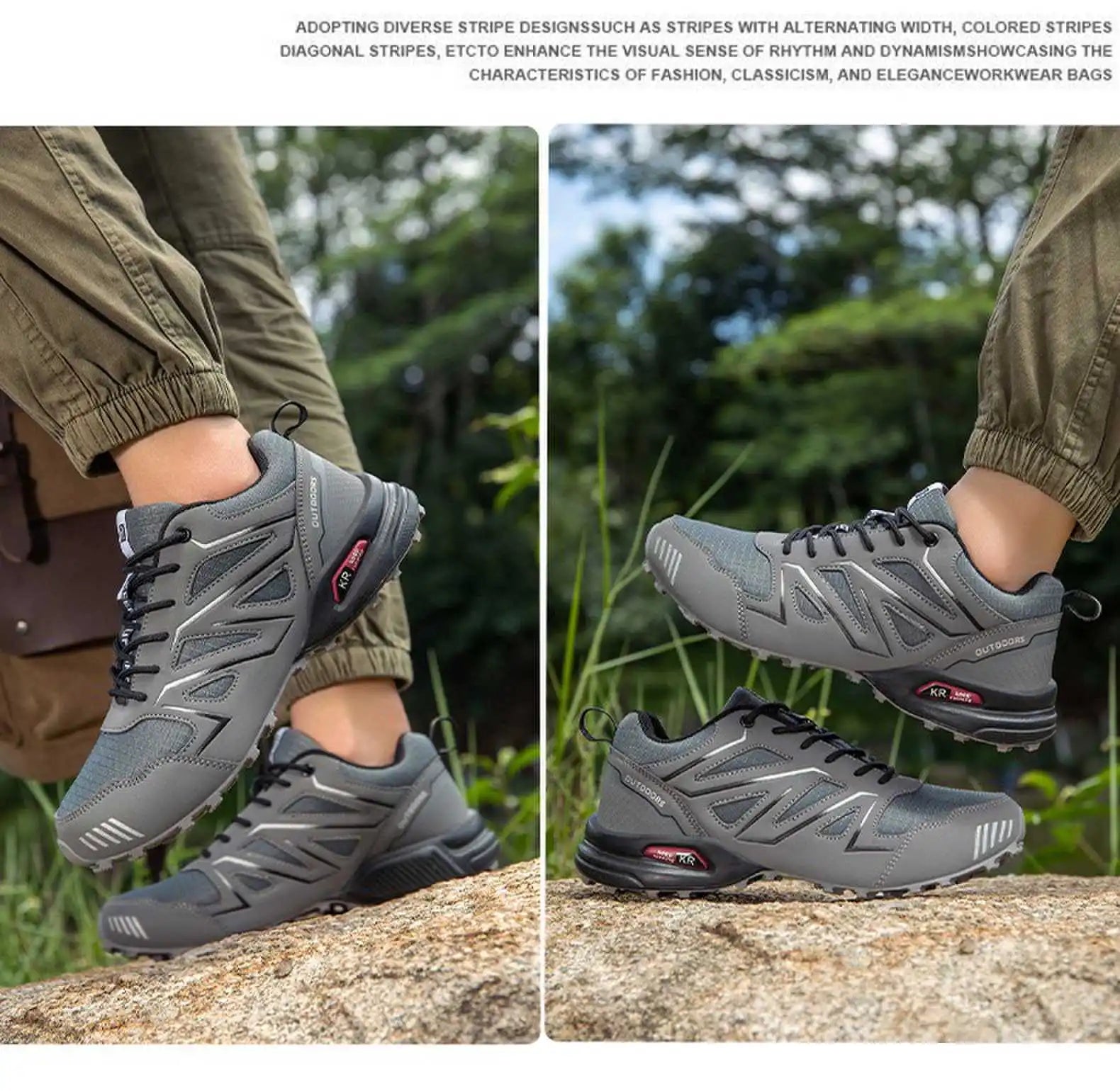 Chaussures de randonnée imperméables – Baskets de trekking en plein air pour hommes