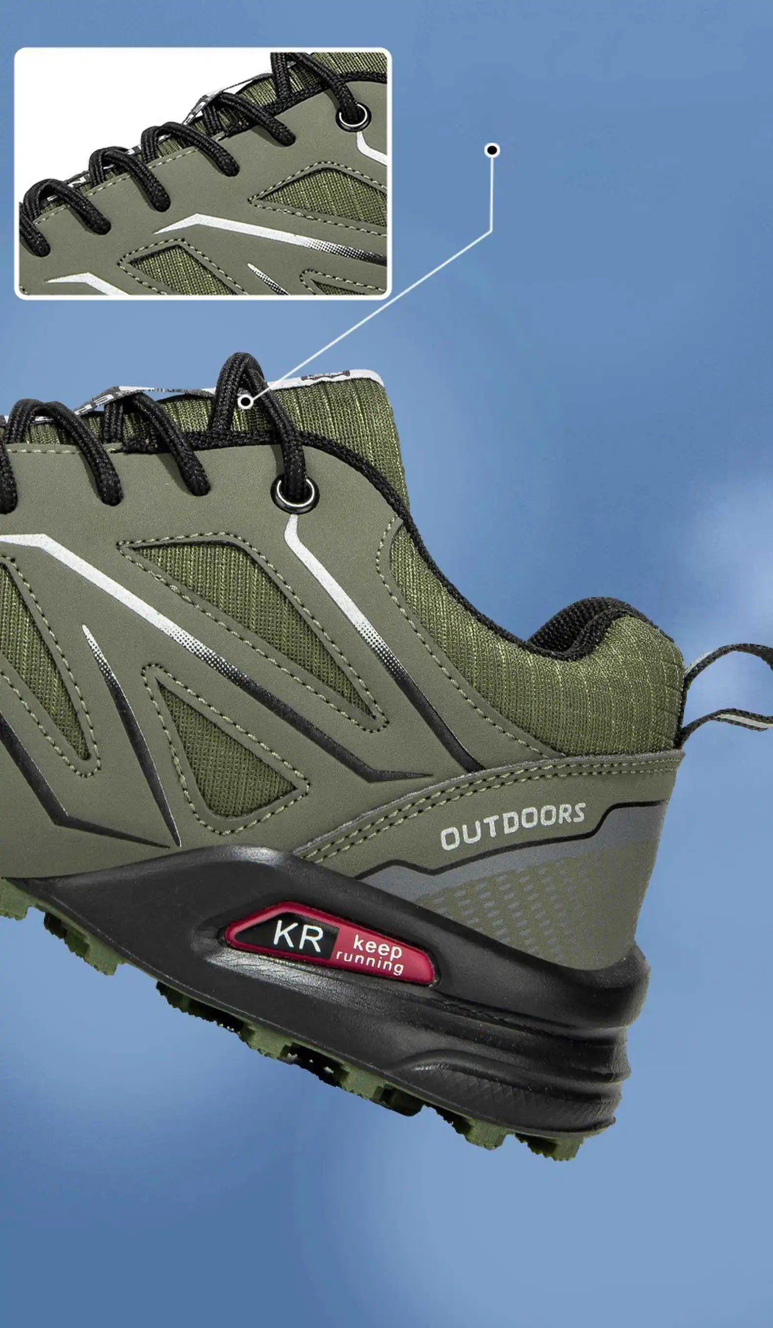 Chaussures de randonnée imperméables – Baskets de trekking en plein air pour hommes