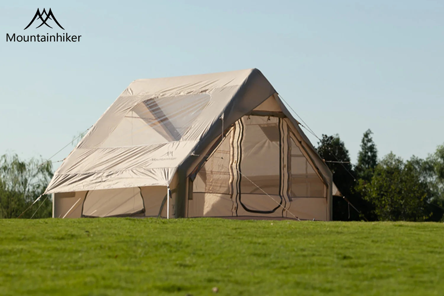 Tente gonflable noire de luxe – Abri de camping en plein air