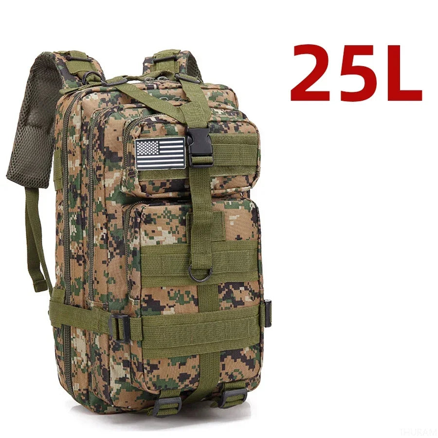 Sac à dos tactique extérieur 25L/50L – Sac de camping et de voyage
