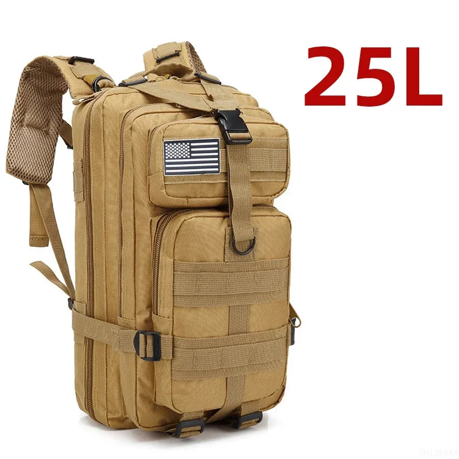 Sac à dos tactique extérieur 25L/50L – Sac de camping et de voyage