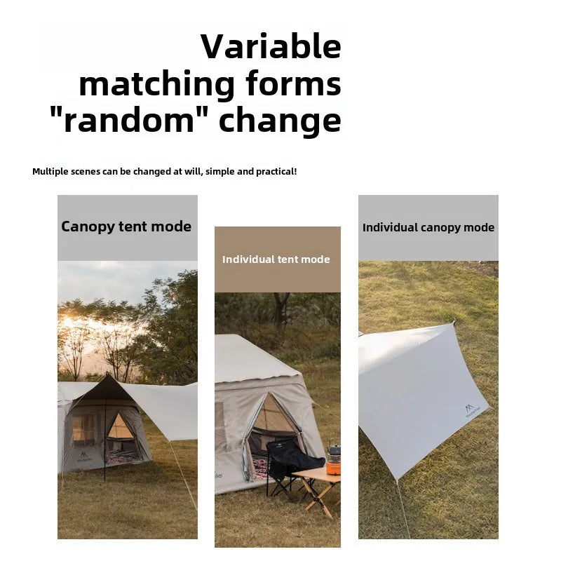 Abri de plage imperméable – Tente de camping familiale protégée UV