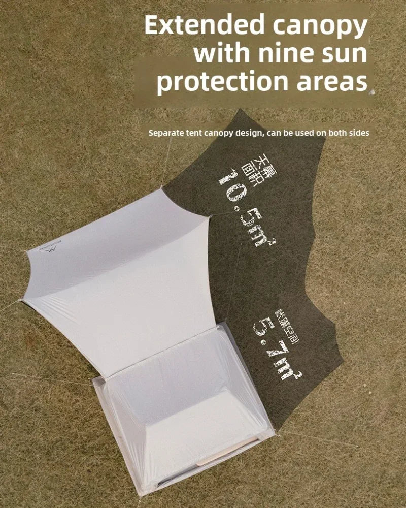 Abri de plage imperméable – Tente de camping familiale protégée UV