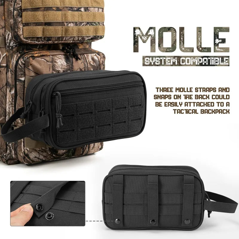 Trousse de toilette tactique – Organisateur de voyage portable pour hommes