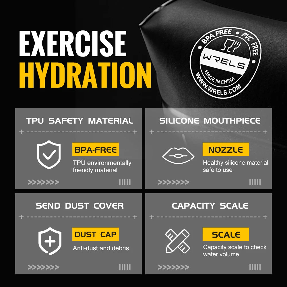 Bouteille d’eau souple pliante – Hydratation extérieure sans BPA