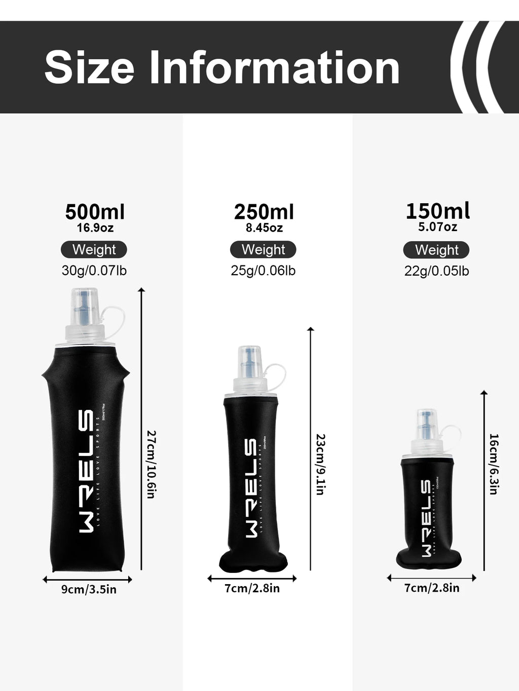 Bouteille d’eau souple pliante – Hydratation extérieure sans BPA