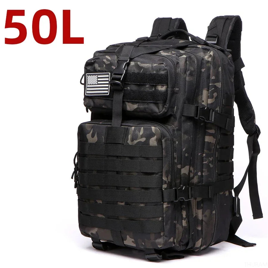 Sac à dos tactique extérieur 25L/50L – Sac de camping et de voyage