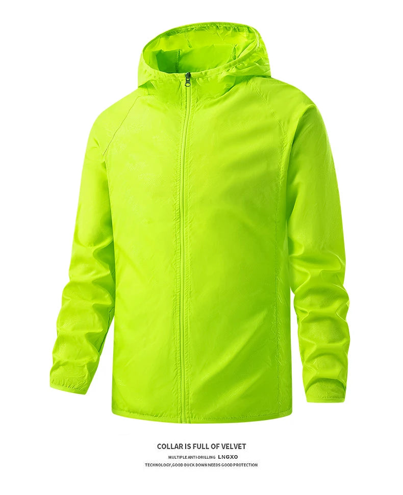 Veste de randonnée légère imperméable – Coupe-vent extérieure unisexe