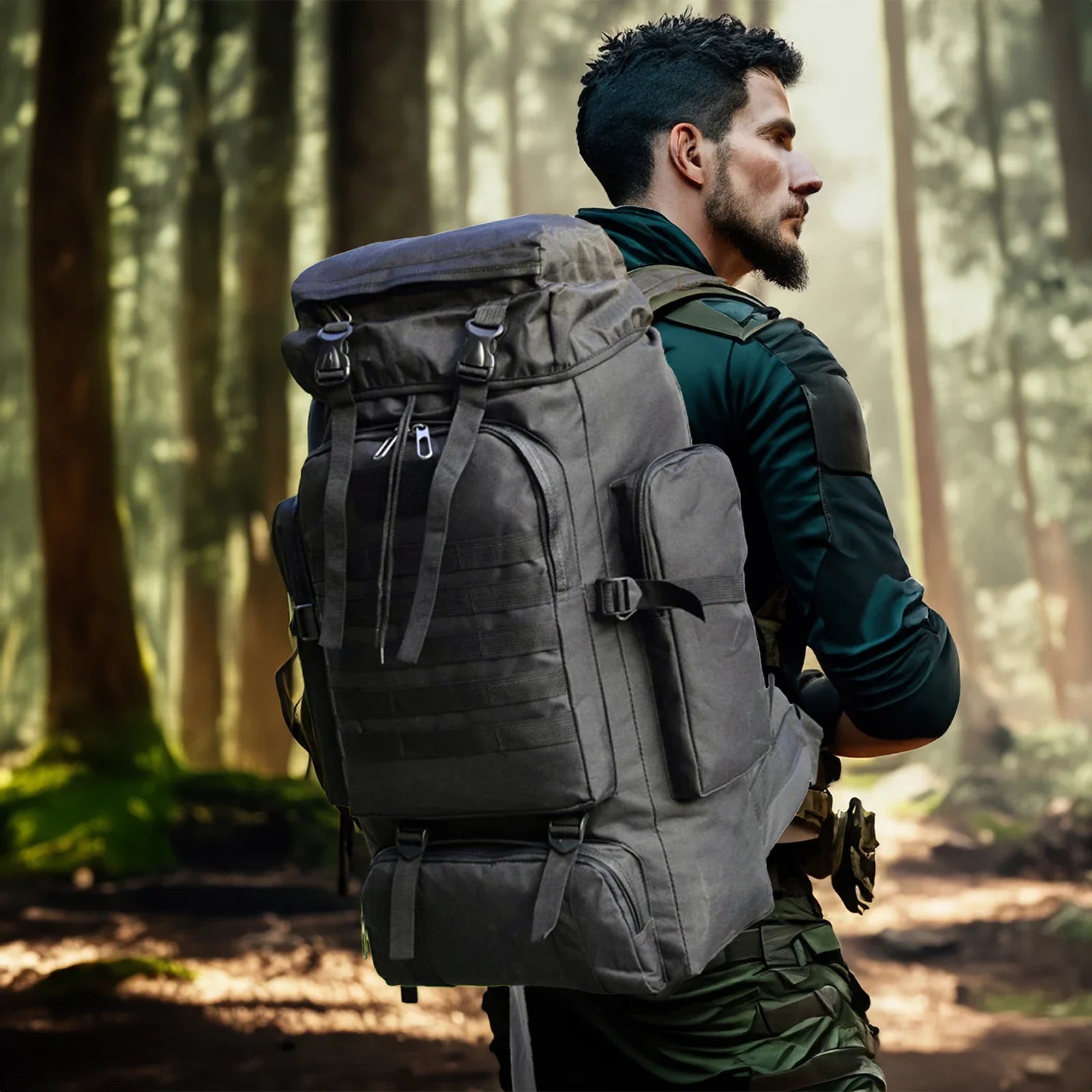 Grand Sac à Dos de Camping et de Voyage