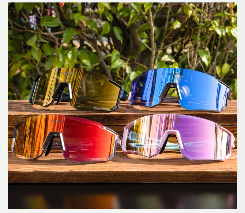 Lunettes de soleil photochromiques pour cyclisme – Lunettes de sport avec protection UV