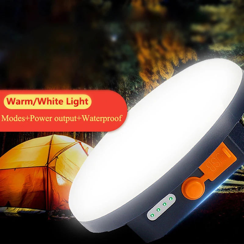 Lanterne de camping LED rechargeable – Lumière magnétique extérieure portable