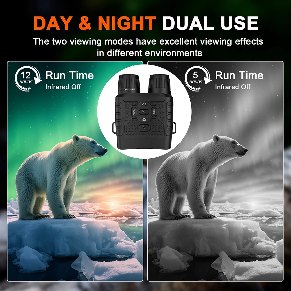 Jumelle de Vison Nocturne Infrarouge HD