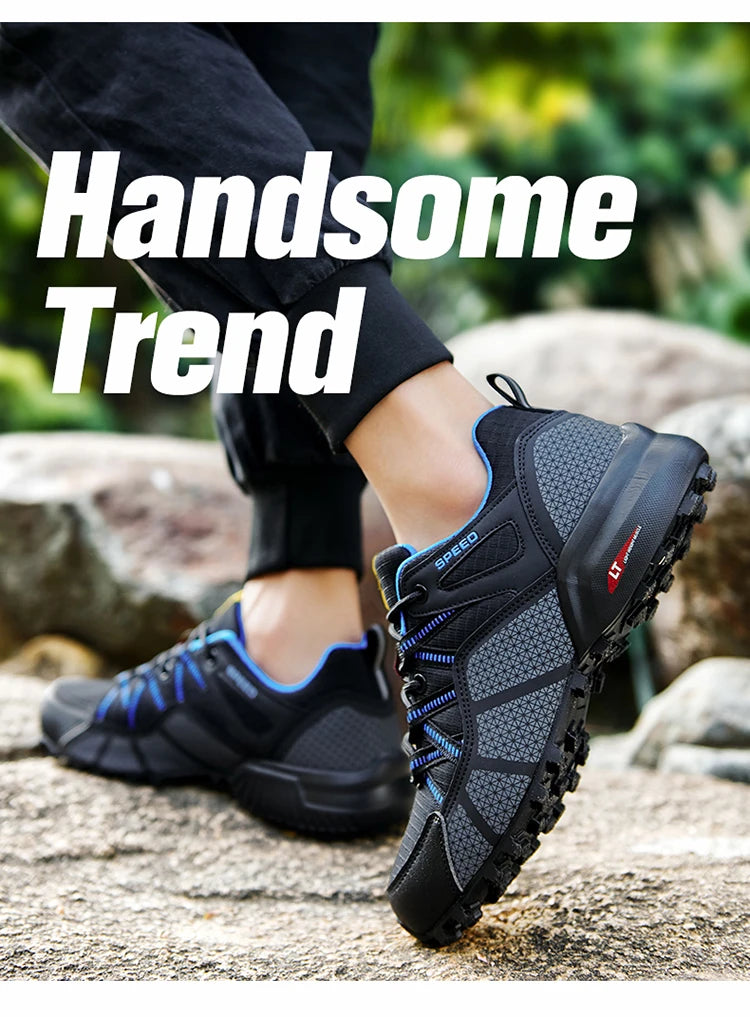 Chaussures de randonnée imperméables – Baskets de trekking en plein air pour hommes