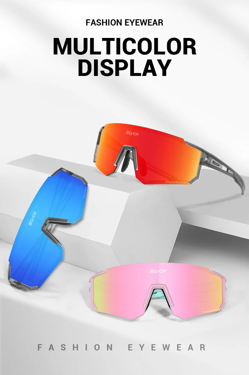 Lunettes de soleil photochromiques pour cyclisme – Lunettes de sport avec protection UV