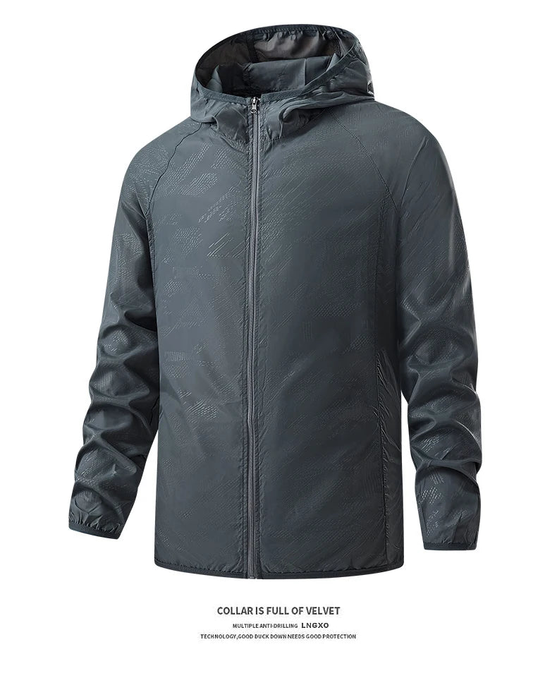 Veste de randonnée légère imperméable – Coupe-vent extérieure unisexe