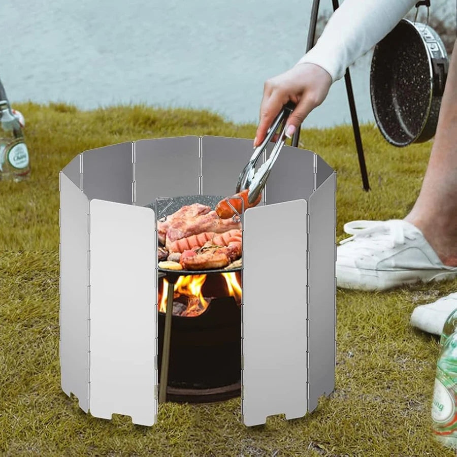 Pare-brise portable de réchaud de camping