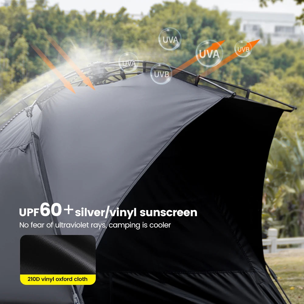 Tente de camping montée rapidement – Abri étanche protégé contre les UV