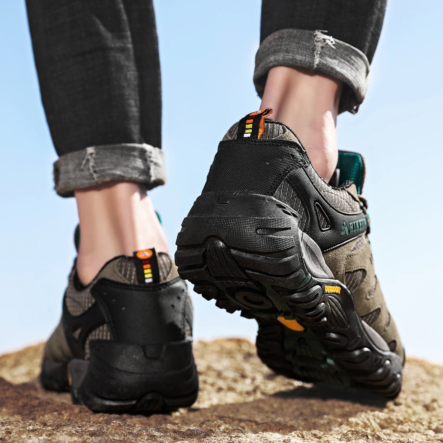 Chaussures de randonnée imperméables pour hommes – Baskets tactiques de trekking en plein air