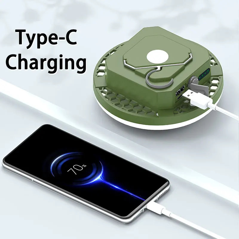 Lanterne de camping LED rechargeable – Lumière magnétique extérieure portable