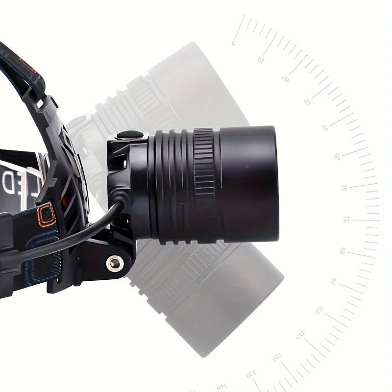 Lampe Frontale Rechargeable pour Camping et Randonnée