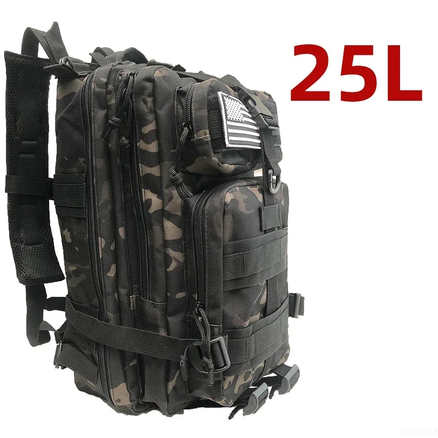 Sac à dos tactique extérieur 25L/50L – Sac de camping et de voyage