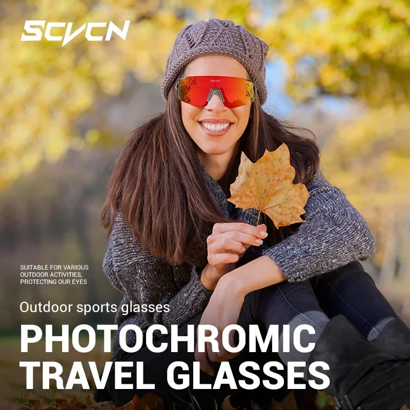 Lunettes de soleil photochromiques pour cyclisme – Lunettes de sport avec protection UV