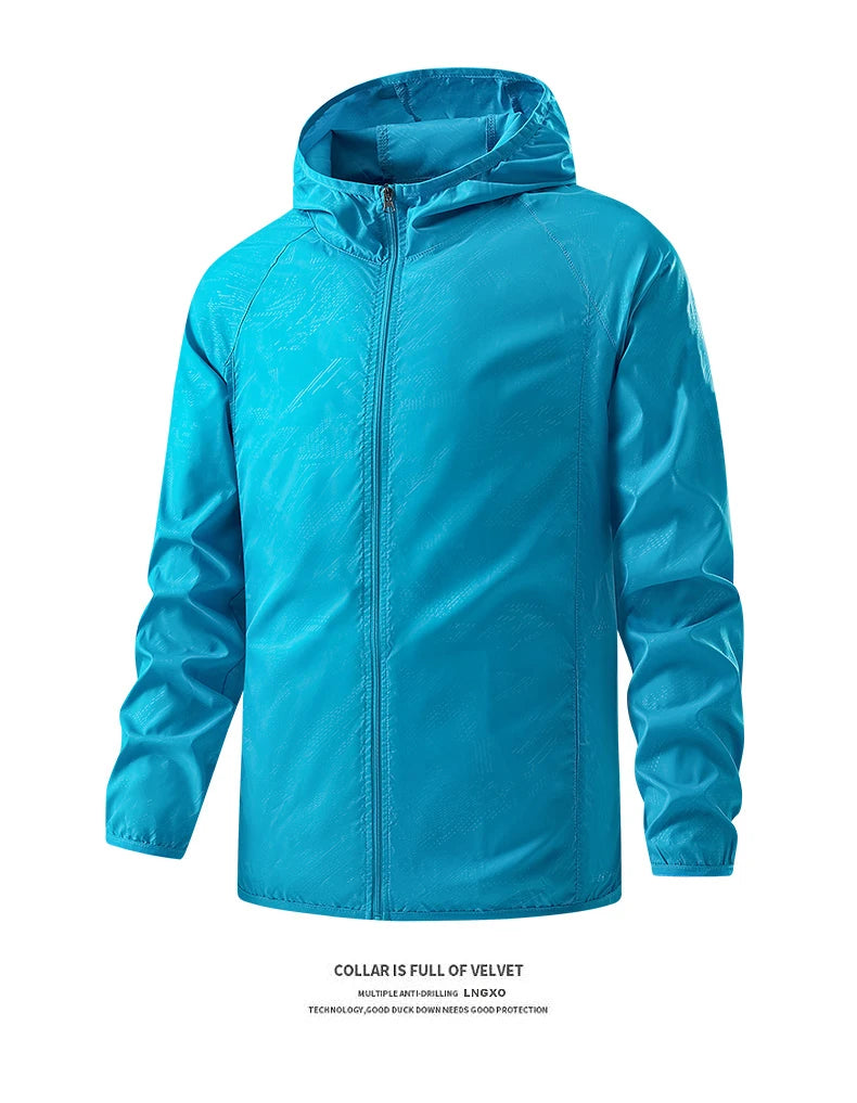 Veste de randonnée légère imperméable – Coupe-vent extérieure unisexe