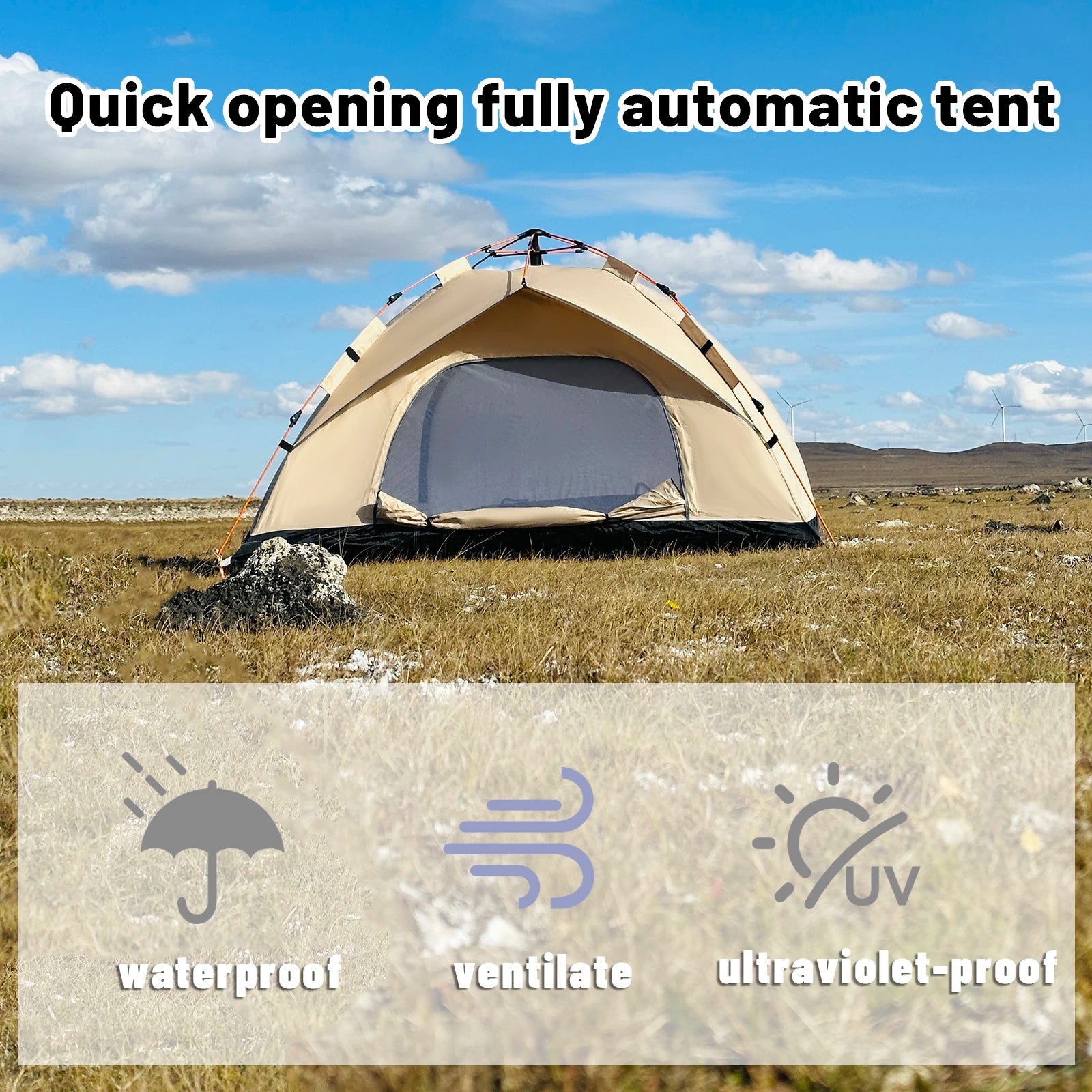 Tente Camping Beige