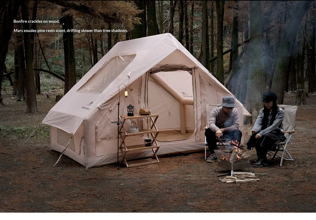 Tente de camping familiale gonflable 3–6 personnes – abri extérieur imperméable