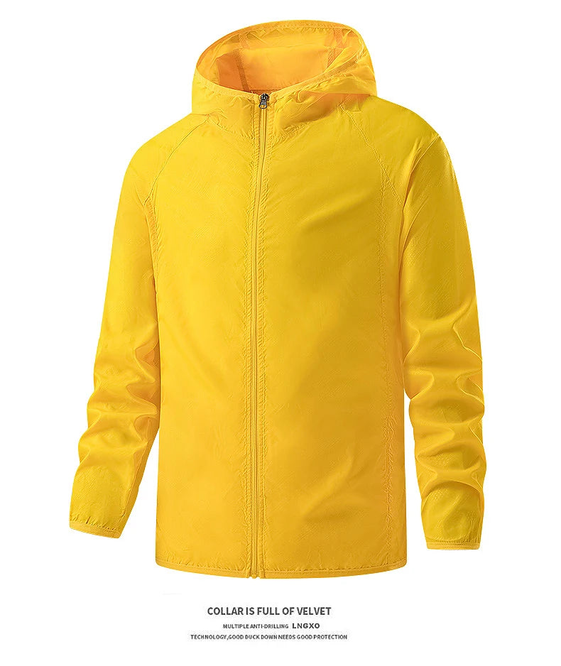 Veste de randonnée légère imperméable – Coupe-vent extérieure unisexe