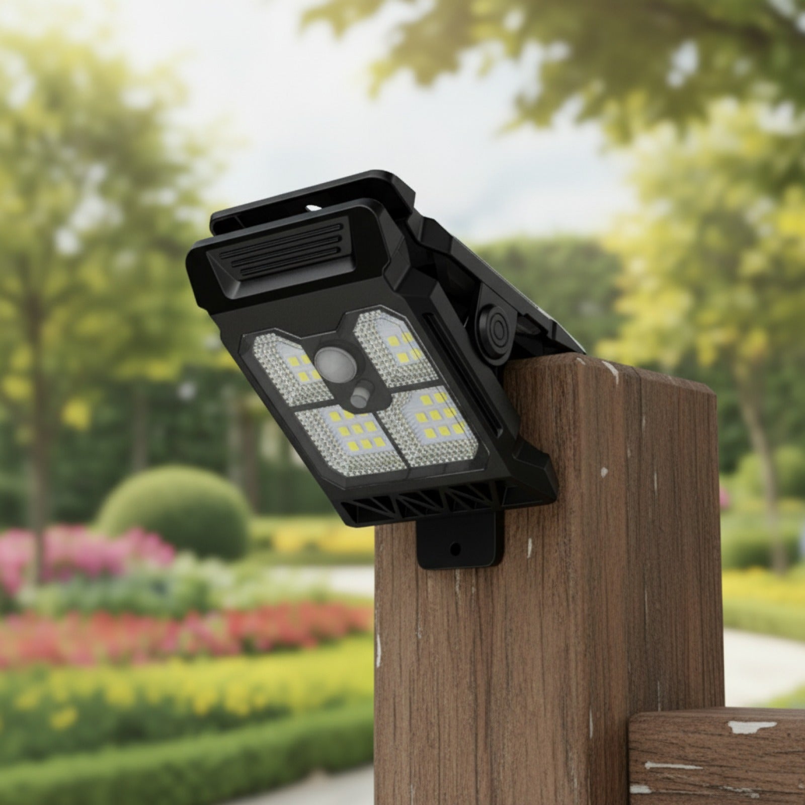 Lampe Solaire Clipable Intelligente pour Jardin et Cour Extérieure