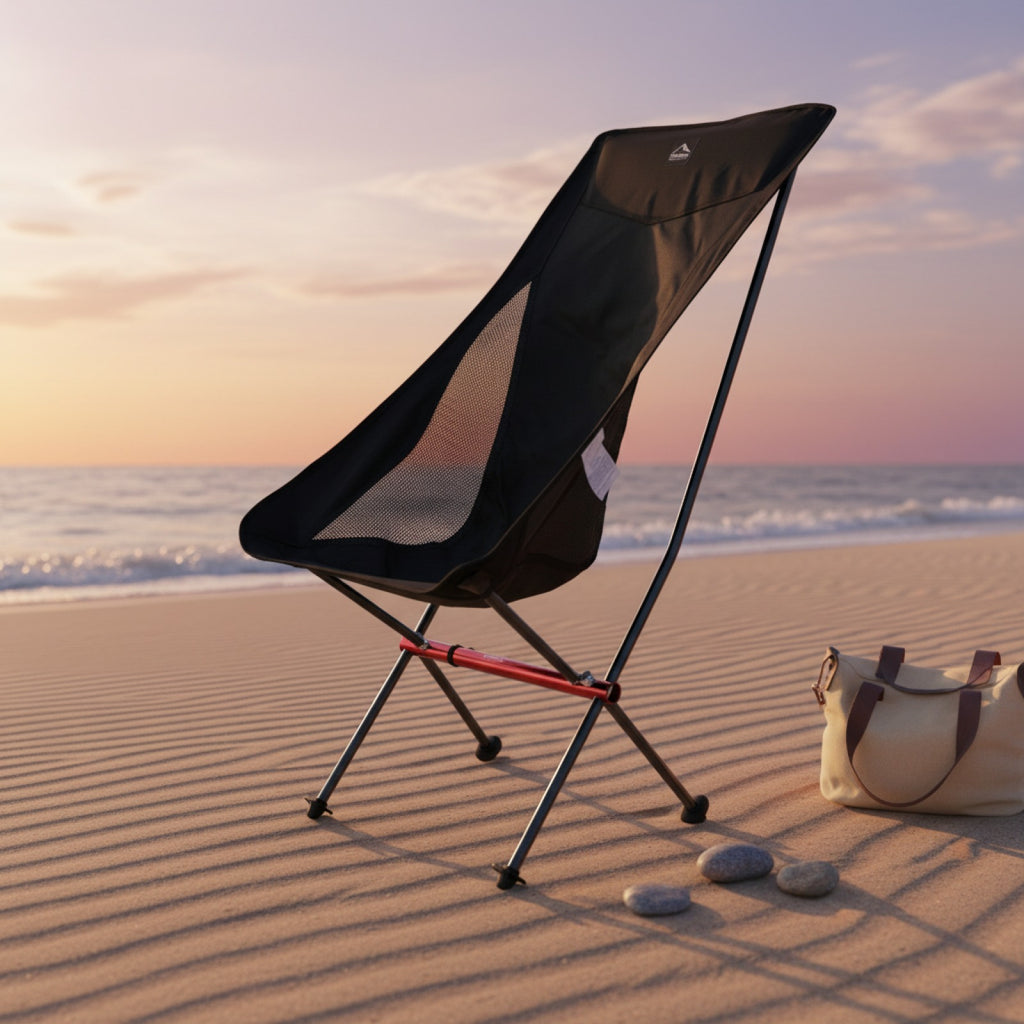 Chaise de camping pliante Widesea : Confortable pour la pêche, la plage et les voyages