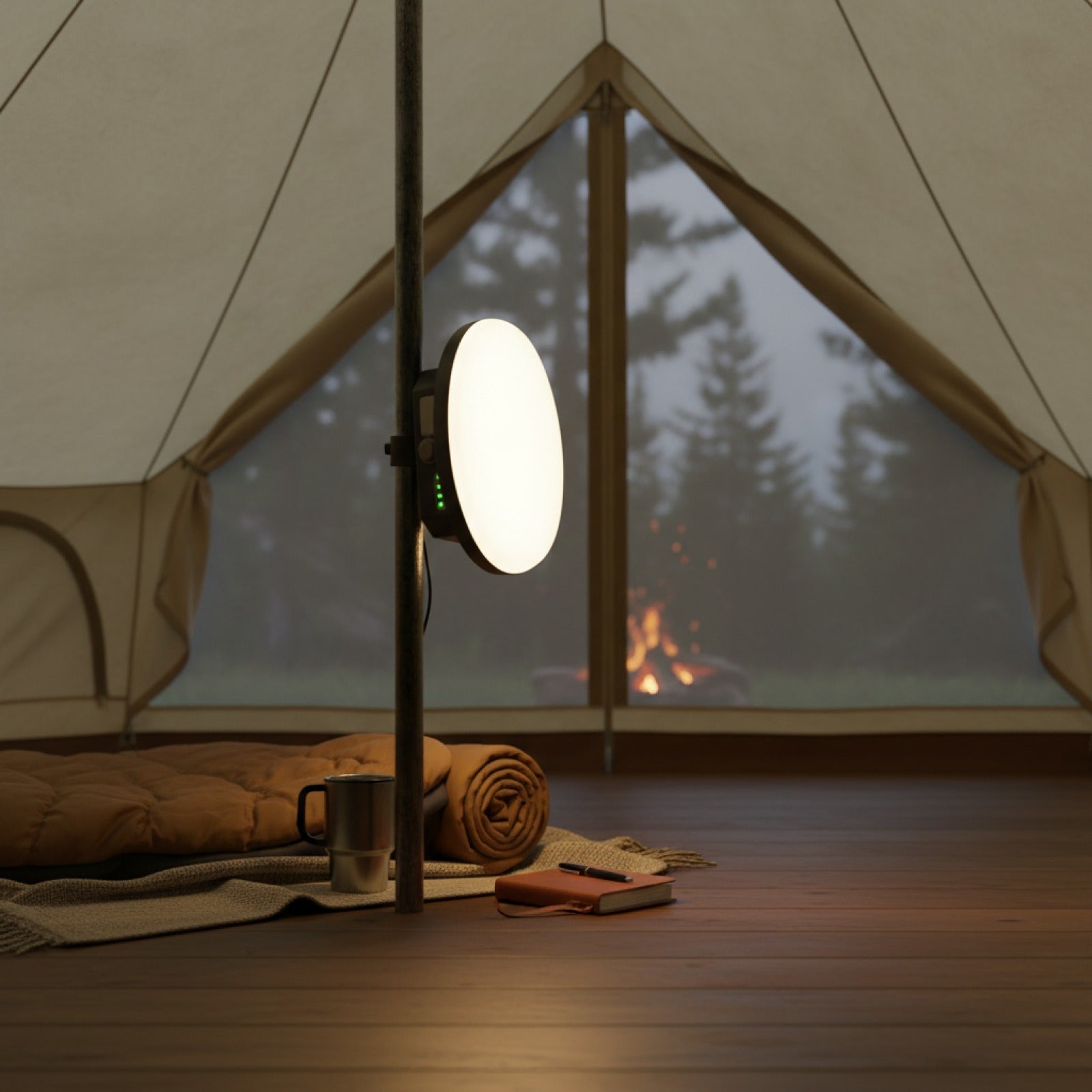 Lampe de Camping MOSLIGHTING 9900mAh : Puissante, Rechargeable et Aimantée