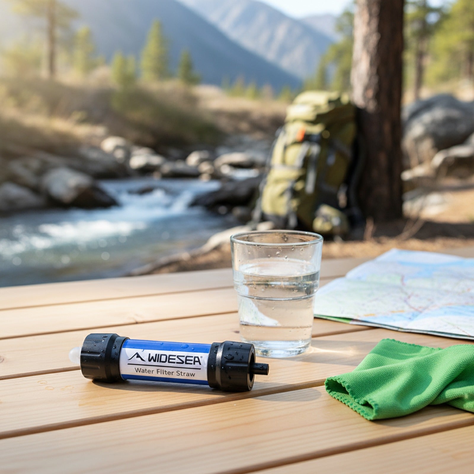 Paille Purificateur d'Eau Portable 0.01 Micron pour Camping & Outdoor