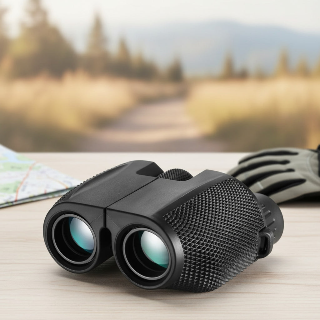 Jumelles Mini Portables 10X25 HD - Télescope BAK4 FMC pour Observation Nature, Chasse, Voyage
