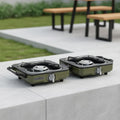 Réchaud de Camping Double Brûleur BUERK - Haute Puissance, Pliable, Portable pour Barbecue et Pique-nique en Extérieur