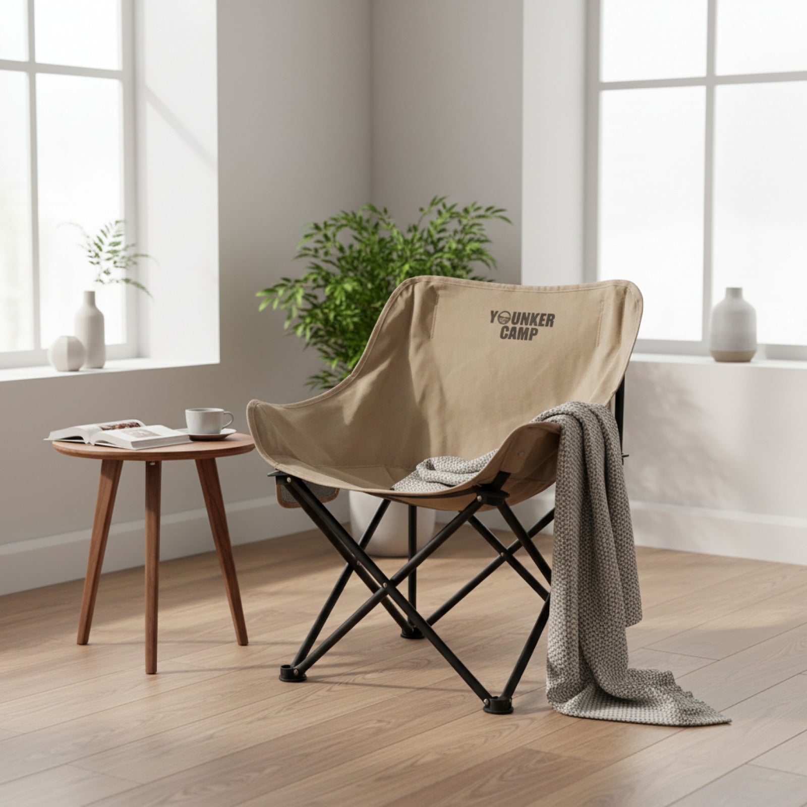 Chaise Pliante Lune Portable pour Camping, Pêche et Pique-nique
