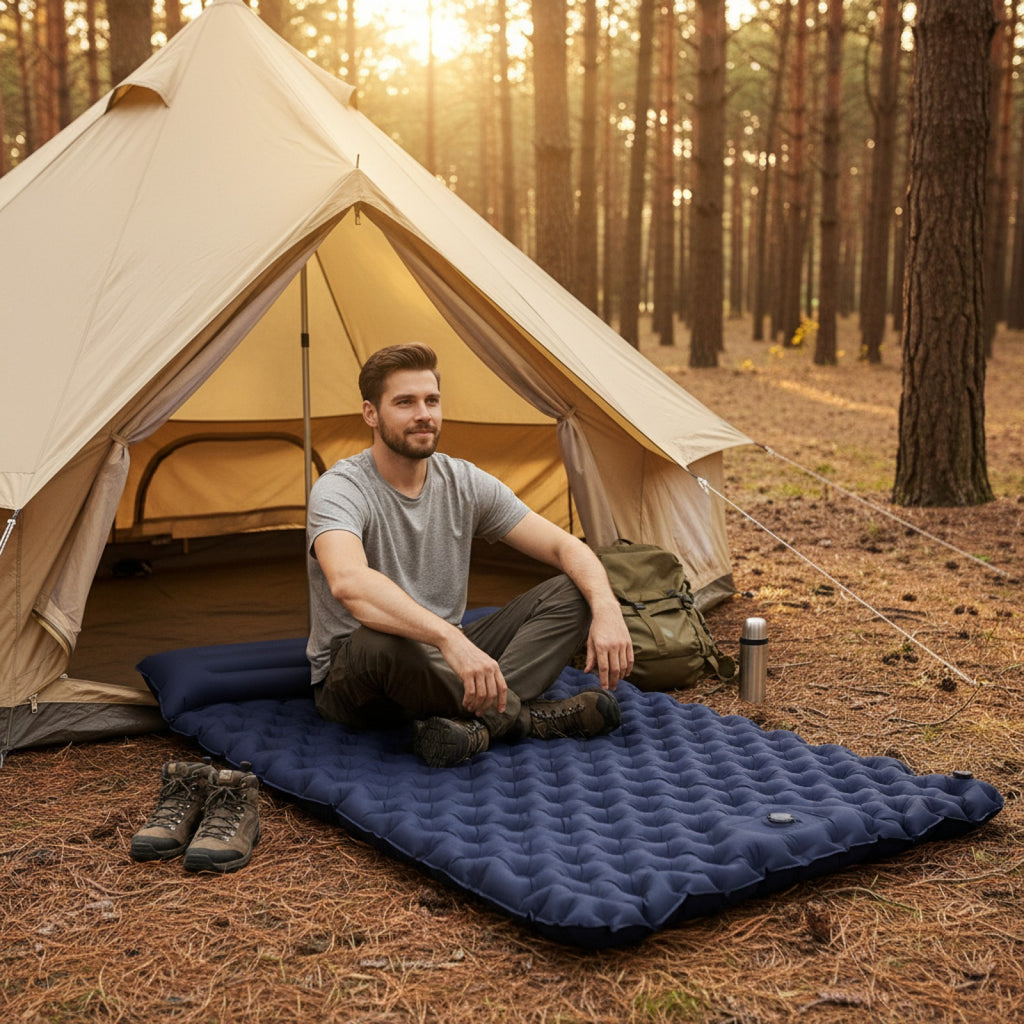 Matelas Gonflable Double Camping Ultraléger - Confort XL pour Voyage & Voiture