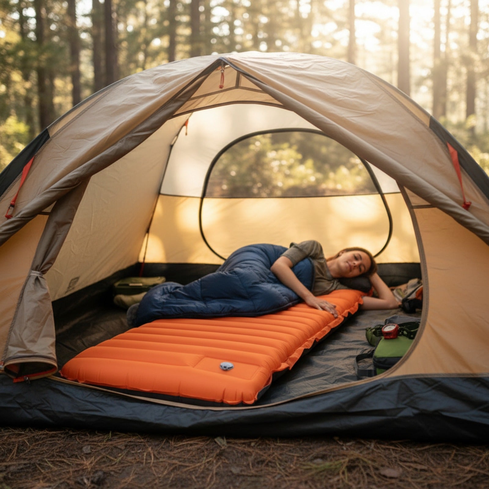 Matelas de Camping Auto-gonflant Épais 10cm : Confort Randonnée & Pêche