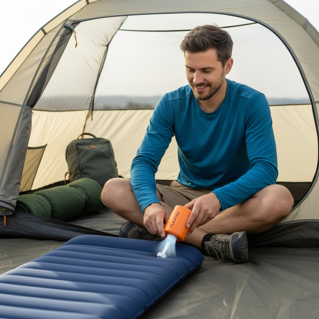 Pompe à air électrique portable FLEXTAIL TINY PUMP 2 / 2X pour matelas, sacs de rangement et plus